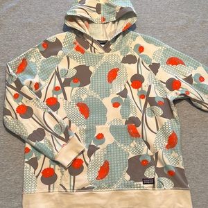 Patagonia Organic Cotton Floral Pullover Hoodie